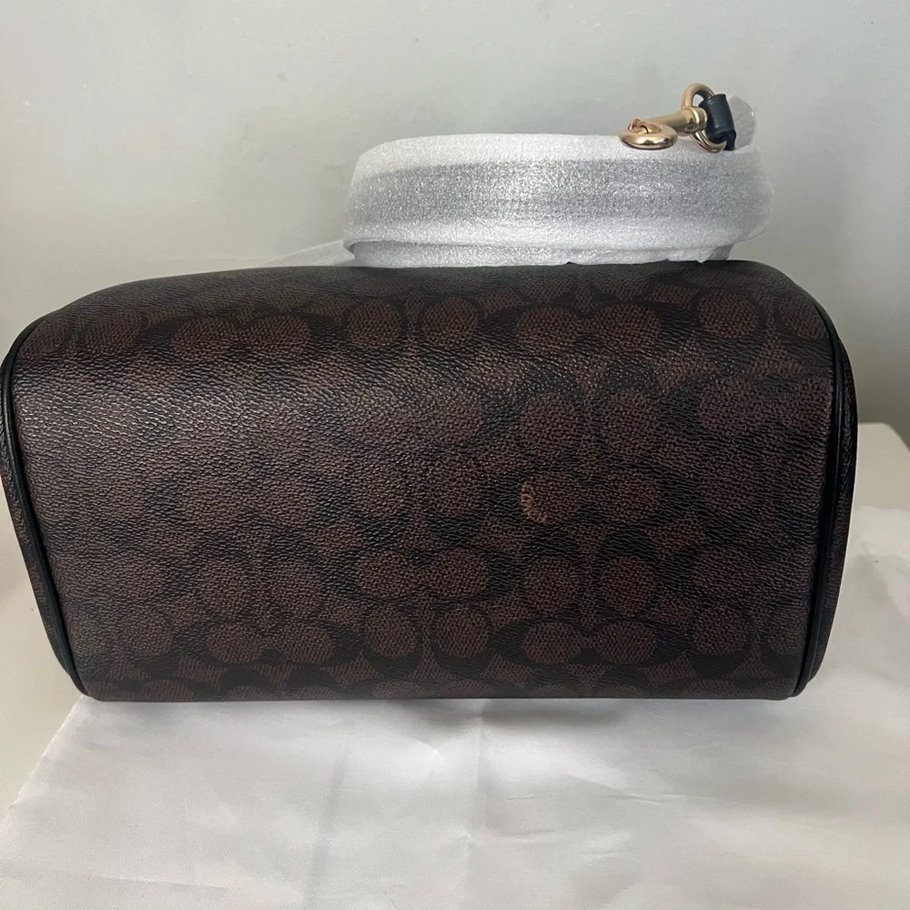 Coach Rowan Satchel In Signature Canvas And Matching Wallet - Picture 6 of 16